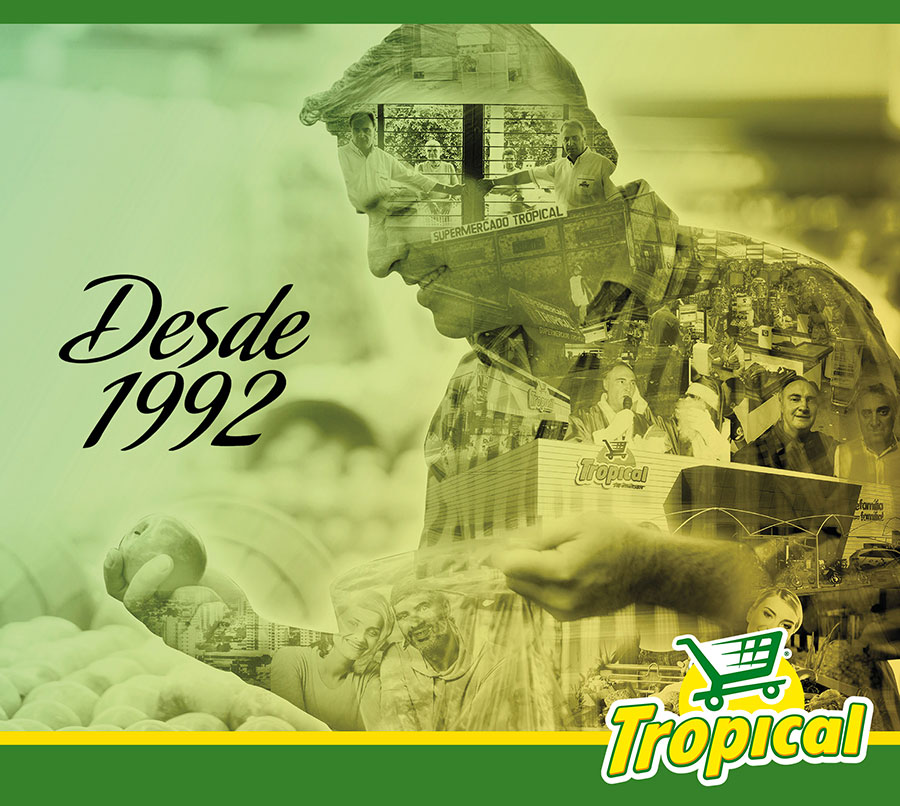 Foto antiga do Tropical Supermercados